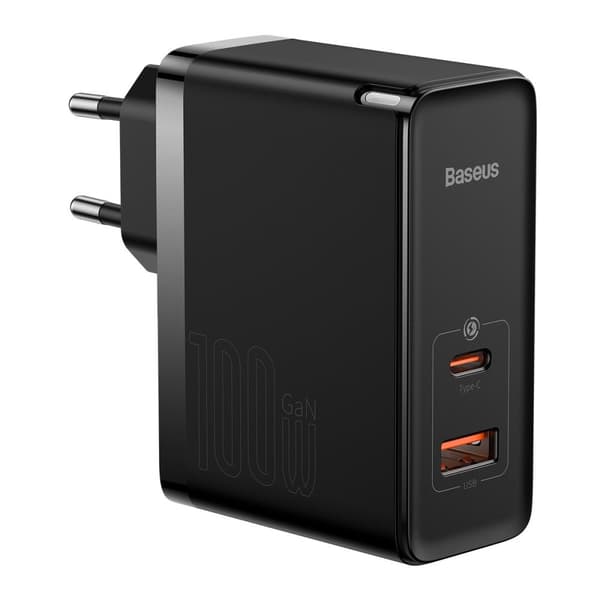 GaN5 Pro USB-C/USB Hurtig Universal Vægoplader 100W - Sort