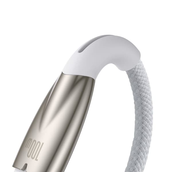 Glimmer USB-A - USB-C snabbladdningskabel 1m - vit