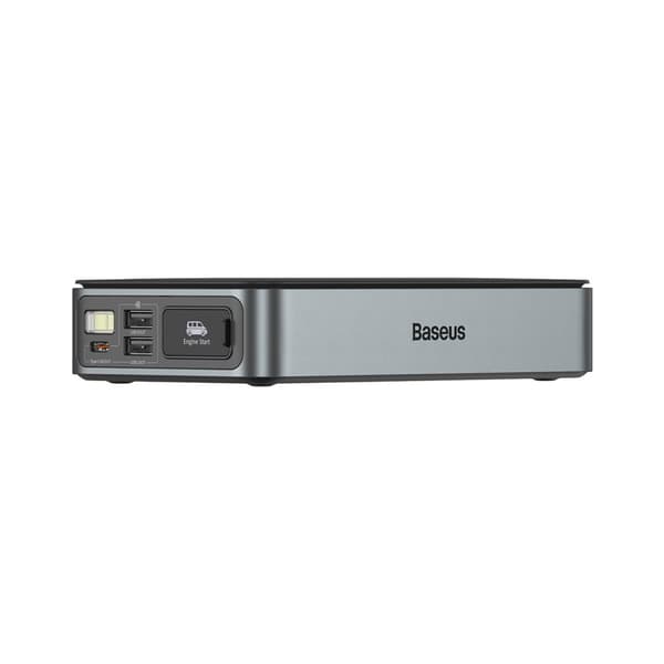 3-i-1 bilstarter Jump Starter 1200A + 7200mAh strømbank + LED-lommelykt - svart