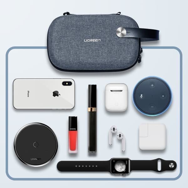 Veskeboks for harddisk HDD SSD-telefon og telefontilbehør grå