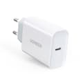 Miniatyrbillede 1 af 2: Hurtig USB-C strømforsyning 30 W Quick Charge 4.0 oplader hvid