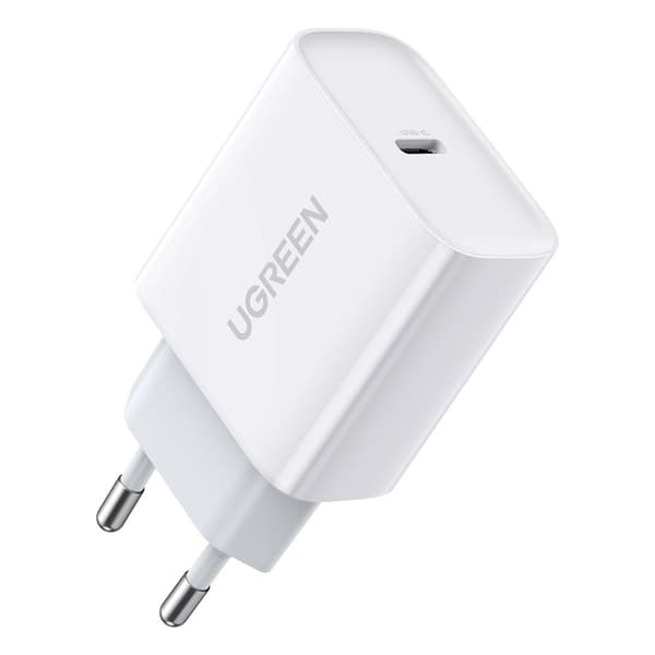USB Power Delivery 3.0 Quick Charge 4.0+ 20W 3A hvit lader