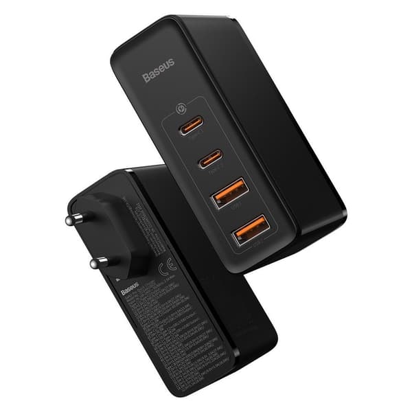 GaN2 Pro USB Hurtigoplader USB-C QC PD 100W Sort