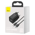 Miniatyrbilde 5 av 9: Super Si QC PD 25W 3A hurtiglader + USB-C kabel 1m sort