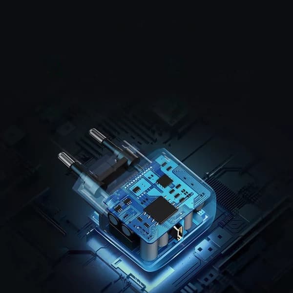 USB-C 25W PD telefonoplader + USB-C kabel 2m sort
