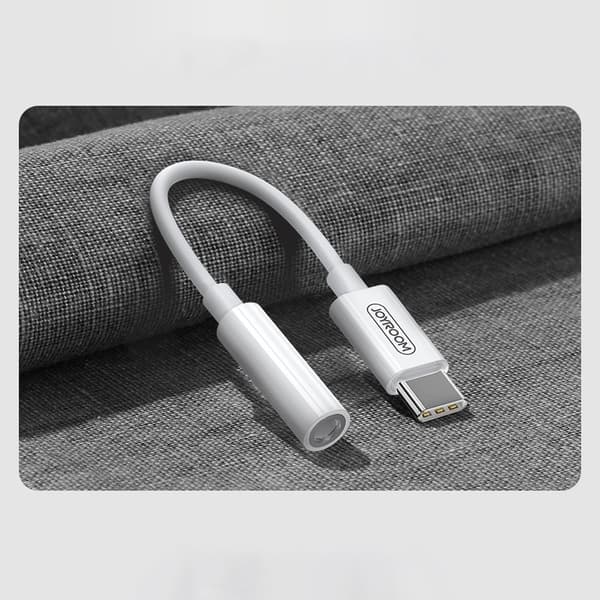 Hodetelefonadapter 3,5 mm minikontakt hunn - USB-C hann hvit