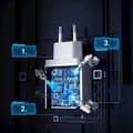 Miniatyrbilde 5 av 5: Quick Charge 3.0 18W 3A USB hvit hurtiglader