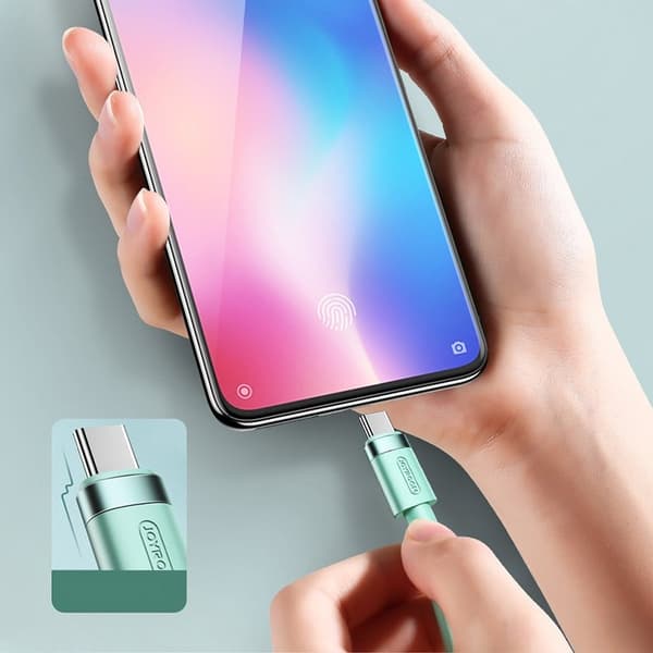 Kabel USB - USB-C 2,4A 1,2 m hvit