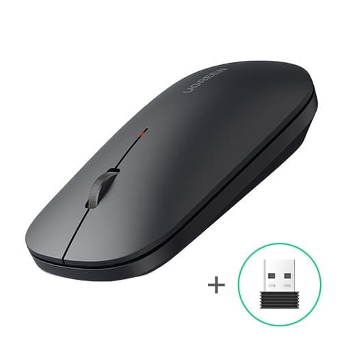 Handy trådløs mus til en USB-computer, sort