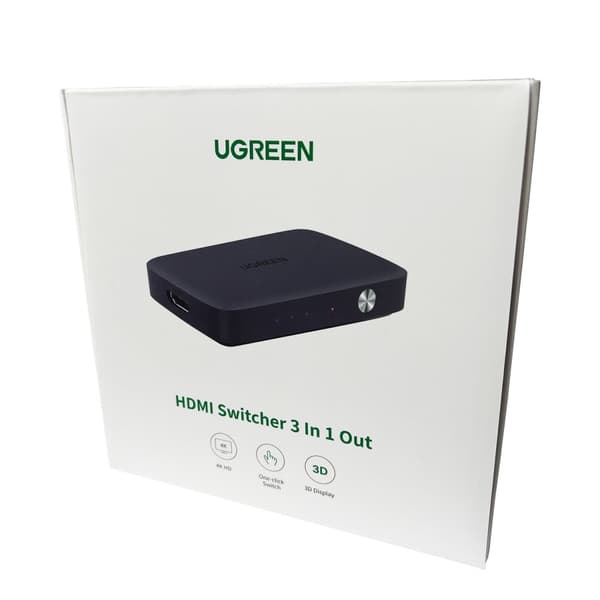 Bryter splitter bryter HDMI - 3x HDMI 4K 30Hz svart