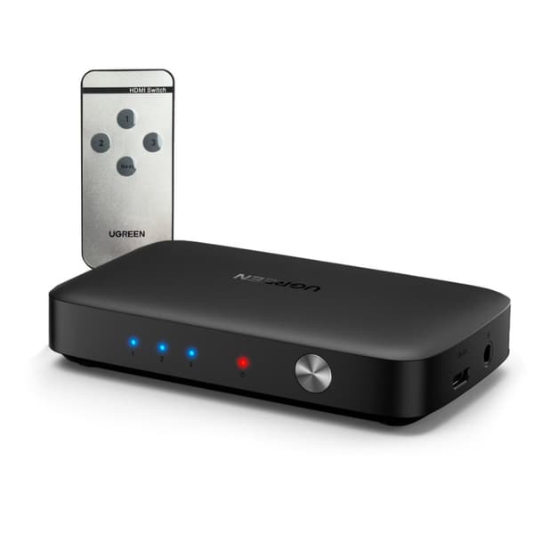 Bryter splitter bryter HDMI - 3x HDMI 4K 30Hz svart
