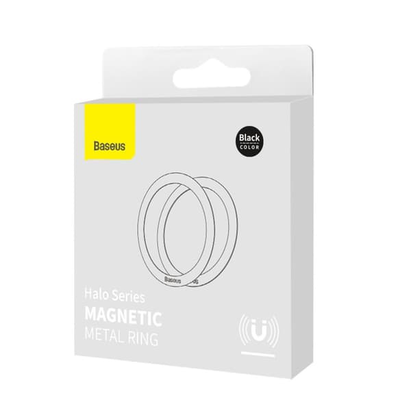 Halo Series magnetisk telefonring SÆT med 2, sort