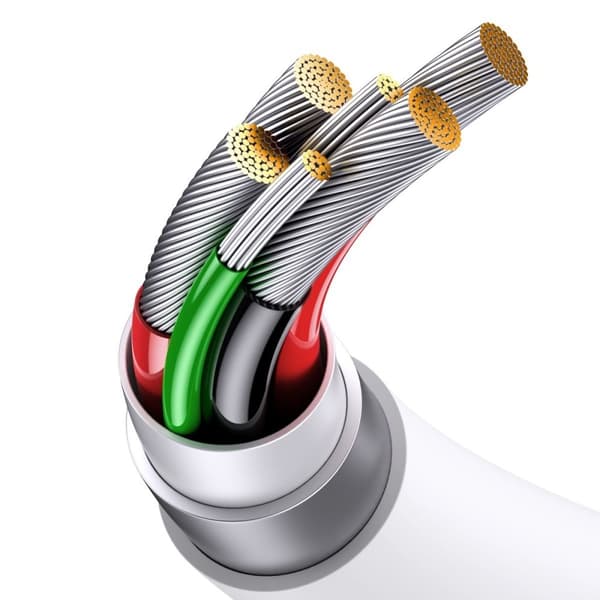 Superior Series SUPERVOOC USB-A til USB-C-kabel 65W 1m hvit