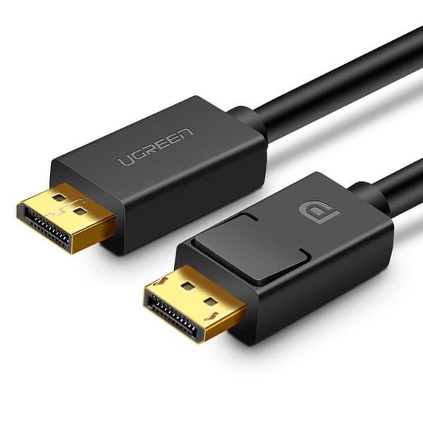 DisplayPort 1.2 4K kabel 2m sort