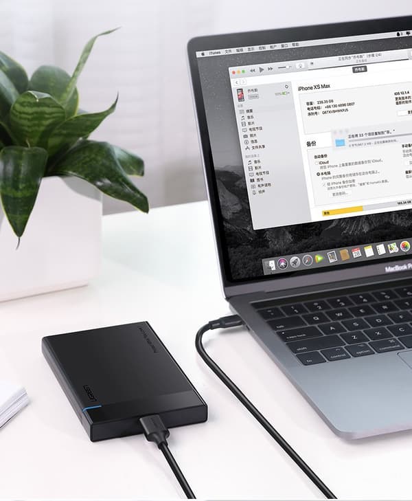 USB-C - micro USB-B SuperSpeed ​​​​3.0 kabel 1m svart