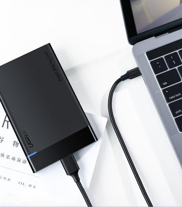 USB-C - micro USB-B SuperSpeed ​​​​3.0 kabel 1m svart