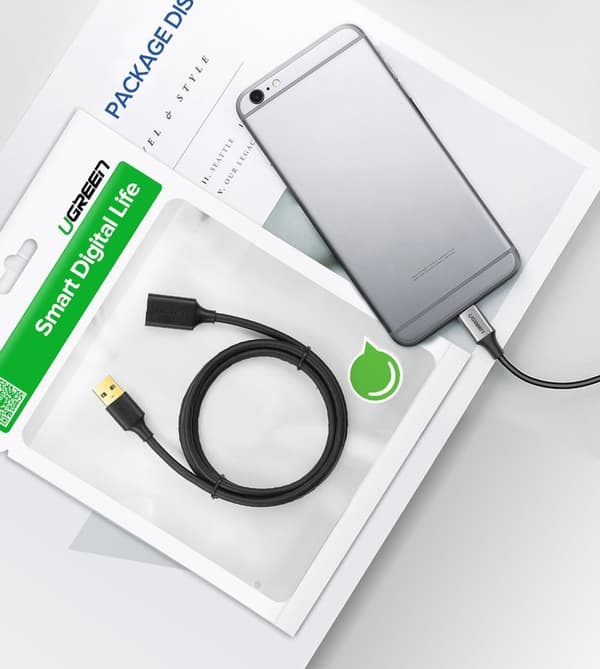 USB 3.0 kaapelin jatkojohto 2m musta