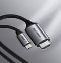 Miniatyrbilde 3 av 7: HDMI til USB-C adapterkabel 4K 60Hz 1,5m svart-grå