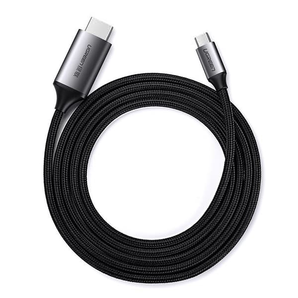 HDMI til USB-C adapterkabel 4K 60Hz 1,5m svart-grå