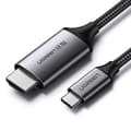 Miniatyrbilde 1 av 7: HDMI til USB-C adapterkabel 4K 60Hz 1,5m svart-grå