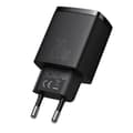 Miniatyrbillede 3 af 9: Kompakt USB-hurtigoplader USB-C 20W 3A PD QC 3.0 sort