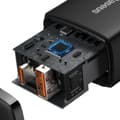 Miniatyrbillede 6 af 9: Kompakt USB-hurtigoplader USB-C 20W 3A PD QC 3.0 sort