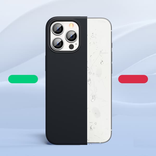 Kumi joustava silikonikotelo iPhone 13 Prolle musta