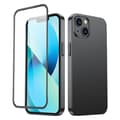 Miniatyrbild 1 av 6: Fodral skal till iPhone 13, bak- och frontskal + härdat glas, svart