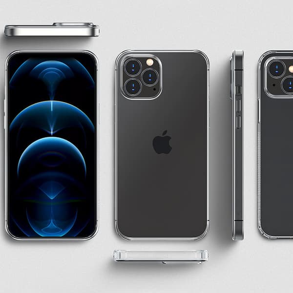 Deksel til iPhone 13 Pro, gel deksel, gjennomsiktig