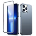 Miniatyrbillede 1 af 9: Cover til iPhone 13 Pro Max, bag- og frontcover + hærdet glas, grå