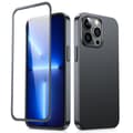 Miniatyrbilde 1 av 8: Deksel til iPhone 13 Pro, bak- og frontdeksel + herdet glass, svart