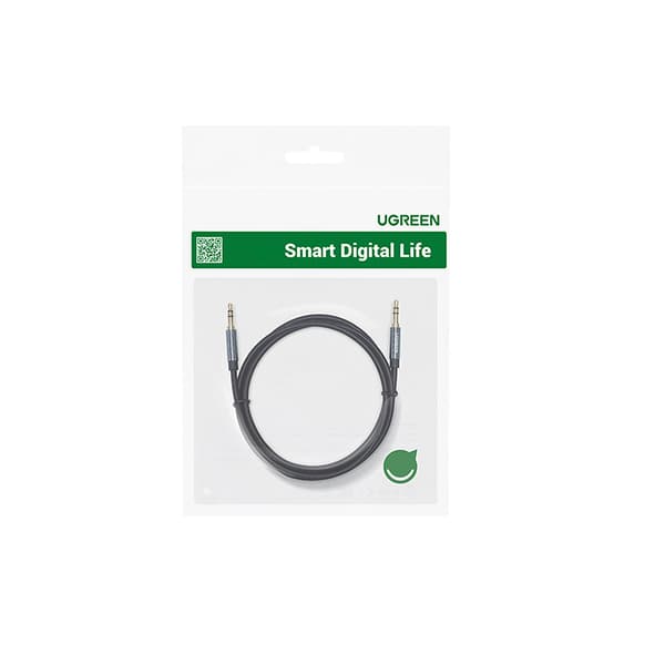 Kabelvinklet AUX-kabel 2x minijack 3,5mm 1,5m blå