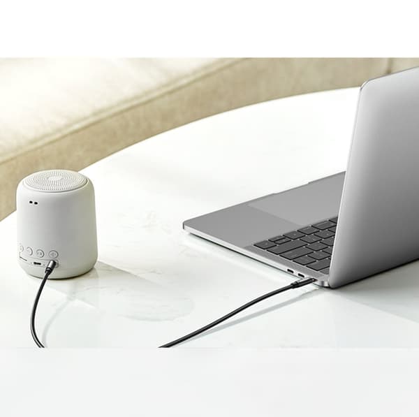 Kabelvinklet AUX-kabel 2x minijack 3,5mm 1,5m blå