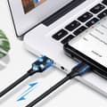 Miniatyrbild 4 av 6: USB - USB-C Quick Charge 3.0 3A 3A 0.25m svart adapterkabel