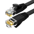 Miniatyrbild 1 av 7: Platt RJ45 Ethernet Cat. LAN patch sladd. 6 0,5m svart