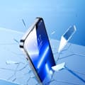 Miniatyrbillede 5 af 6: Hærdet glas til iPhone 14 Plus med transparent Knight monteringssæt