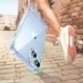 Miniatyrbillede 2 af 4: Gel cover til iPhone 14 Plus med forstærkede hjørner Beskyttelsescover gennemsigtig