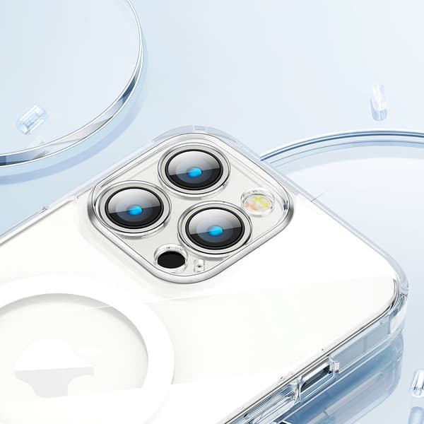 Magnetisk cover til iPhone 14 Plus, kompatibel med MagSafe, gennemsigtig 14D
