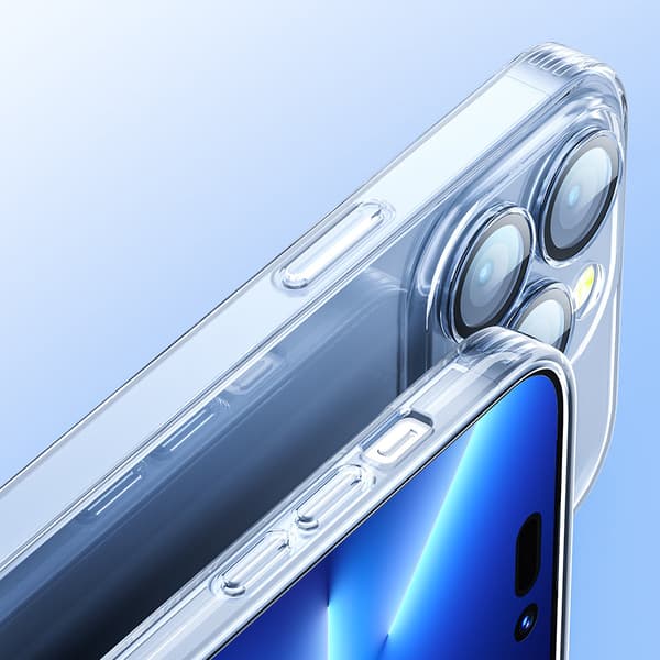 Cover iPhone 14 Plus cover med kameracover gennemsigtig 14Q