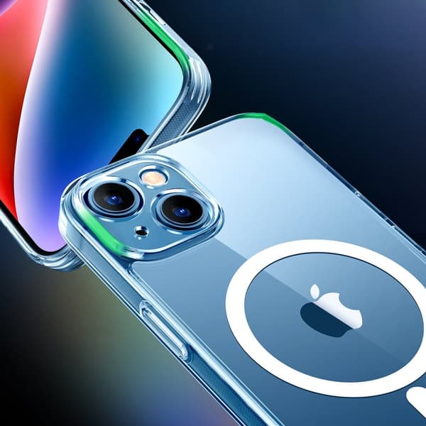 Magnetisk gel-deksel til iPhone 14 Plus gjennomsiktig MagSafe