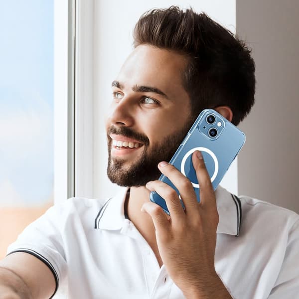 Magnetisk gel-deksel til iPhone 14 Plus gjennomsiktig MagSafe