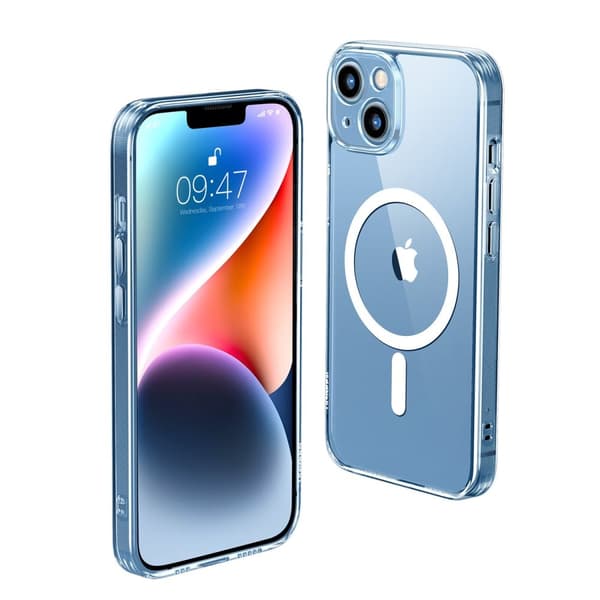 Magnetisk gel-deksel til iPhone 14 Plus gjennomsiktig MagSafe