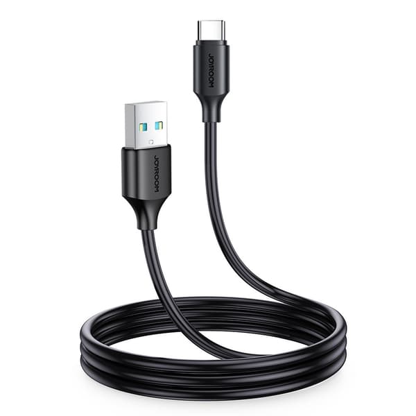 Opladnings- og dataoverførselskabel USB - USB Type C 3A 1m sort