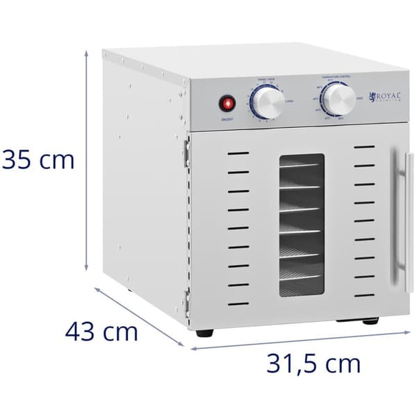 Professionell mattorktork 8 ställ 29x29cm 22L 800W