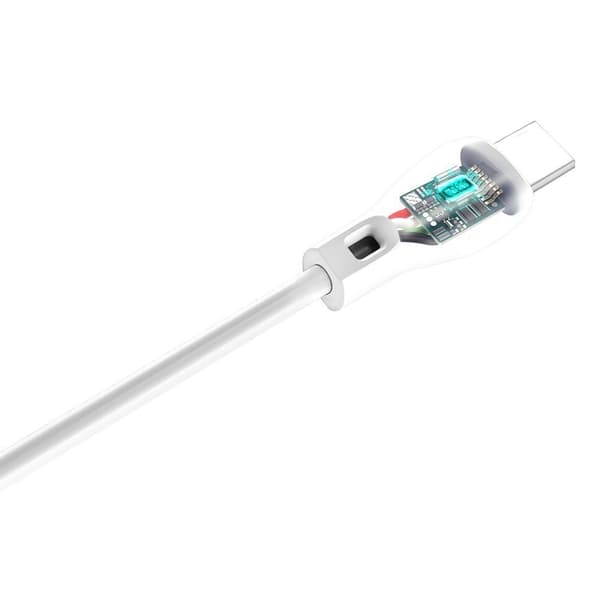 USB-kabel - USB-C 2.1A 1m hvit