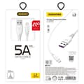 Pikkukuva 1 / 3: USB-kaapeli - micro USB 5A 1m valkoinen