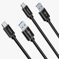 Pikkukuva 3 / 7: USB - USB Type C Super Fast Charge -kaapeli, 1 m, musta