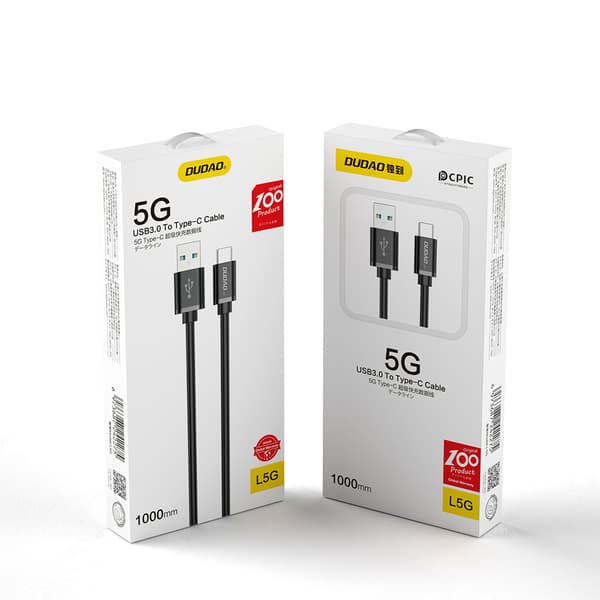 USB - USB Type C Super Fast Charge -kaapeli, 1 m, musta