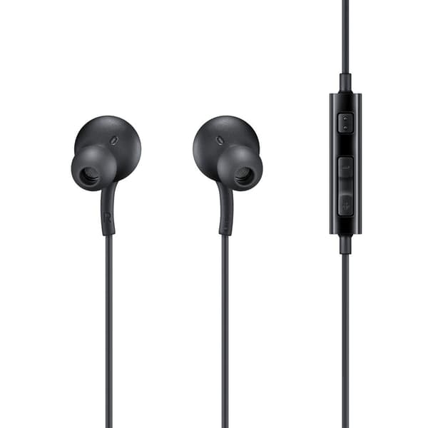 In-ear kuulokkeet 3,5 mm minijakki kaukosäätimellä ja mikrofonilla, musta