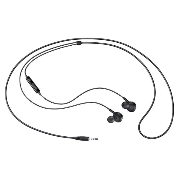 In-ear kuulokkeet 3,5 mm minijakki kaukosäätimellä ja mikrofonilla, musta